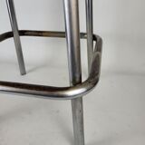 Industrial metal and wood stool