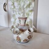 Beautiful Delft porcelain flower vase, hand painted or pitted