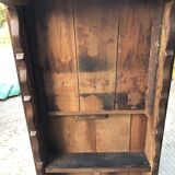 Antique Louis XV style farmhouse table in solid cherry wood.