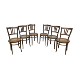 Set of 6 bentwood bistro luterma chairs