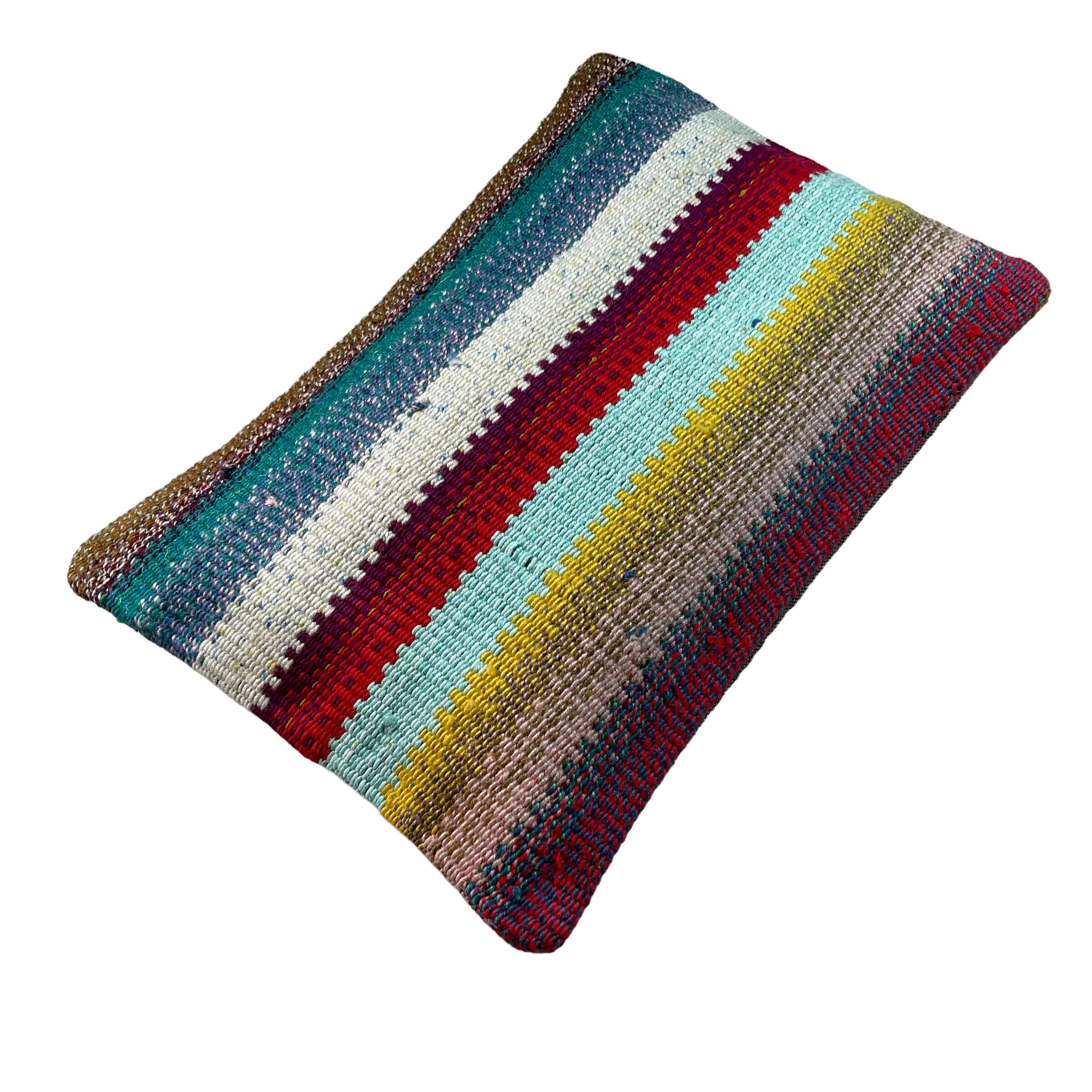 Vintage turkish kilim cushion cover, 30 x 50 cm