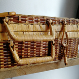 Wicker suitcase