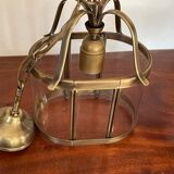 Brass lantern pendant lamp