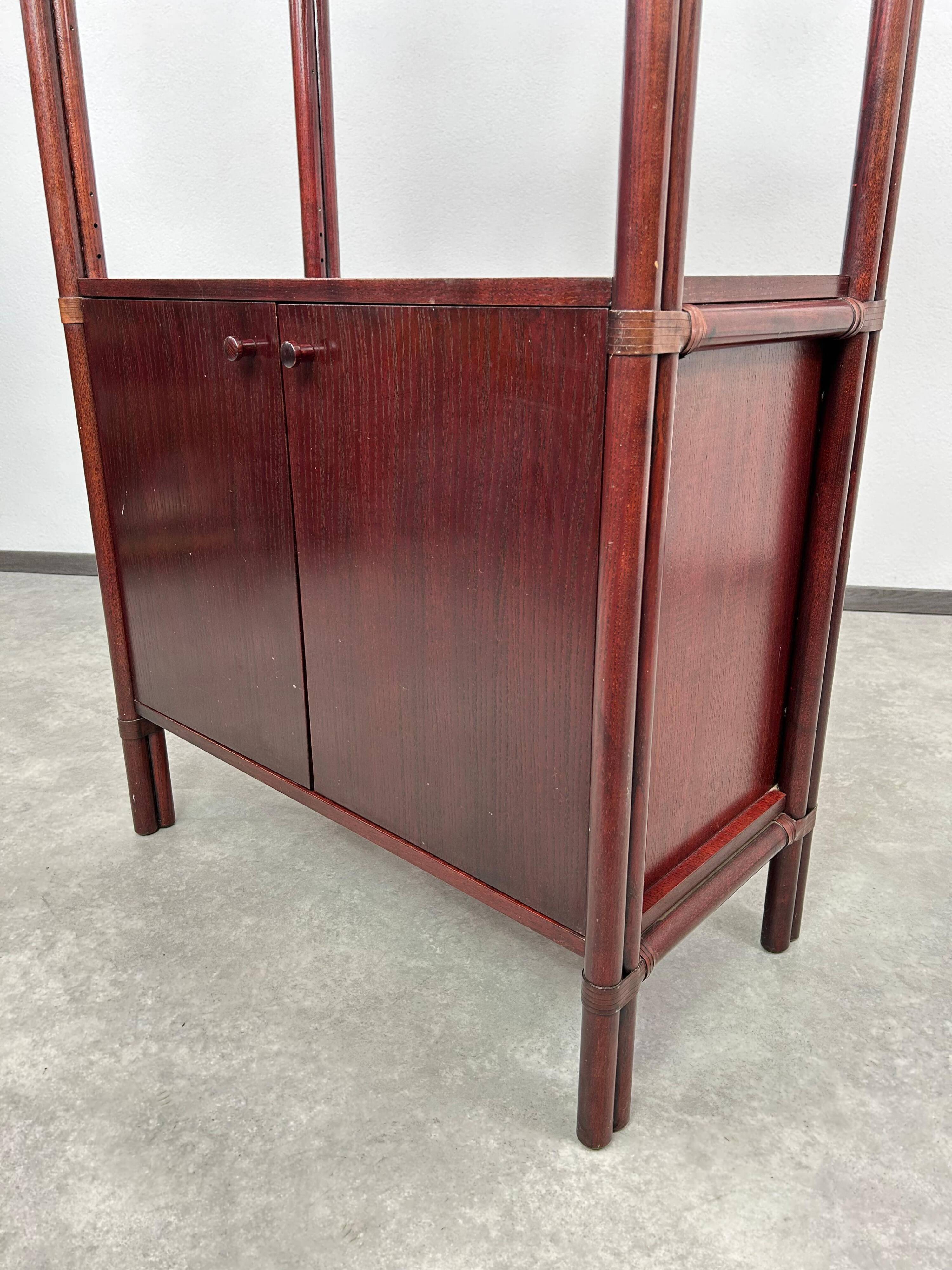 Mid-century modern bamboo wardrobe by Gervasoni