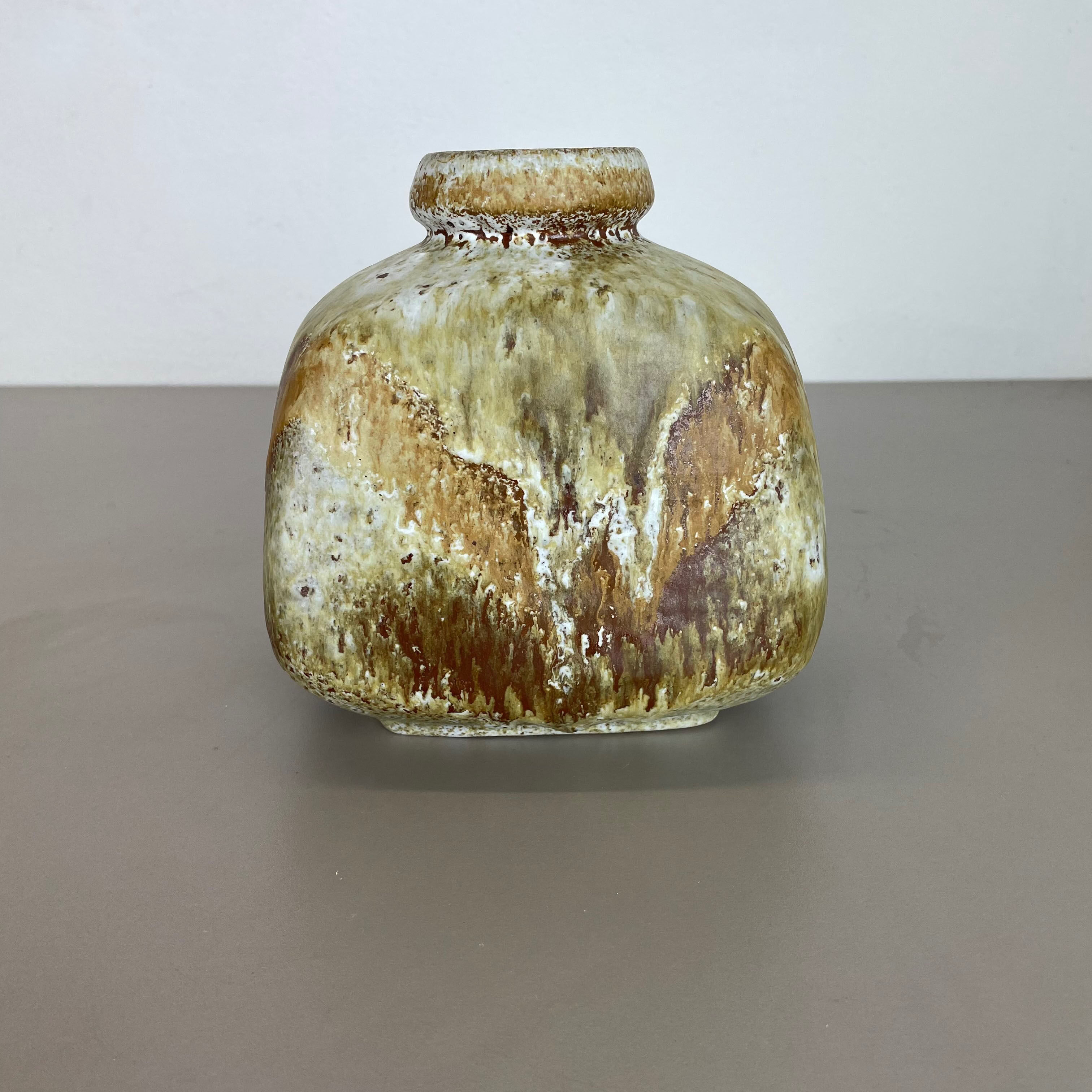 Pottery fat lava multi-color "814" vase made by ruscha, 1970s