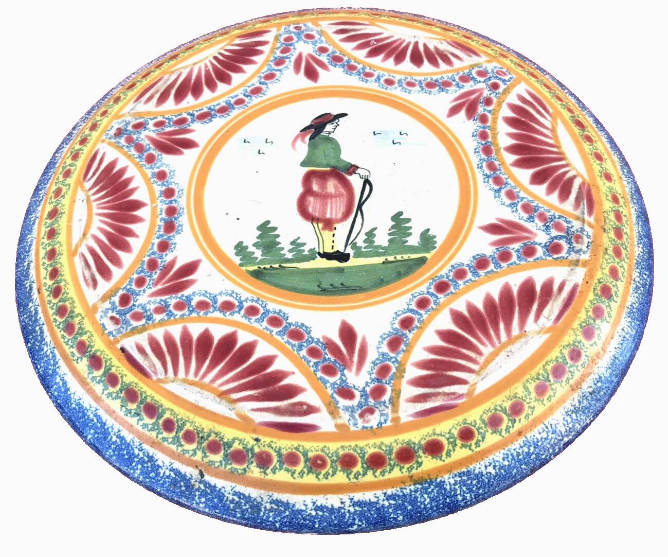Ancien dessous de plat  Faïence Henriot Quimper