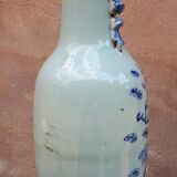 Large Chinese Celadon Vase with Shishi Decor, 19th Century China