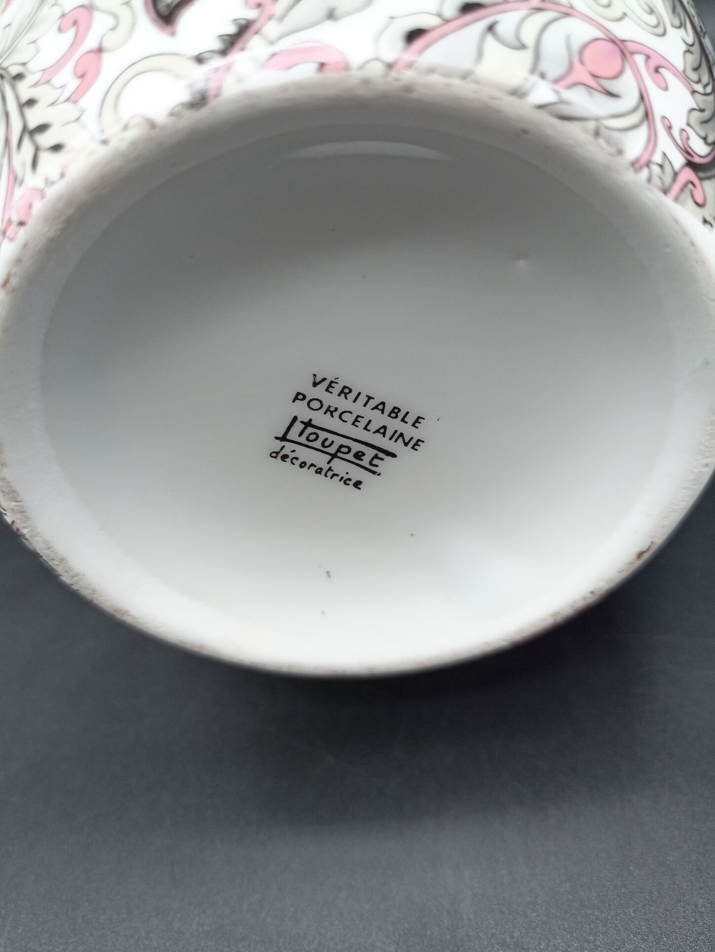 Cashmere coffee pourer, Limoges, L. Toupet