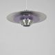 Danish ufo-shaped hanging lamp in metal, 1970s