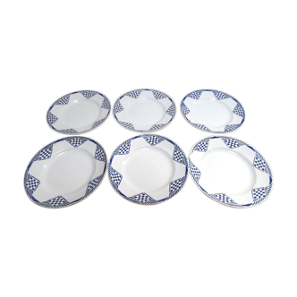 Set de 6 assiettes Moulin des loups