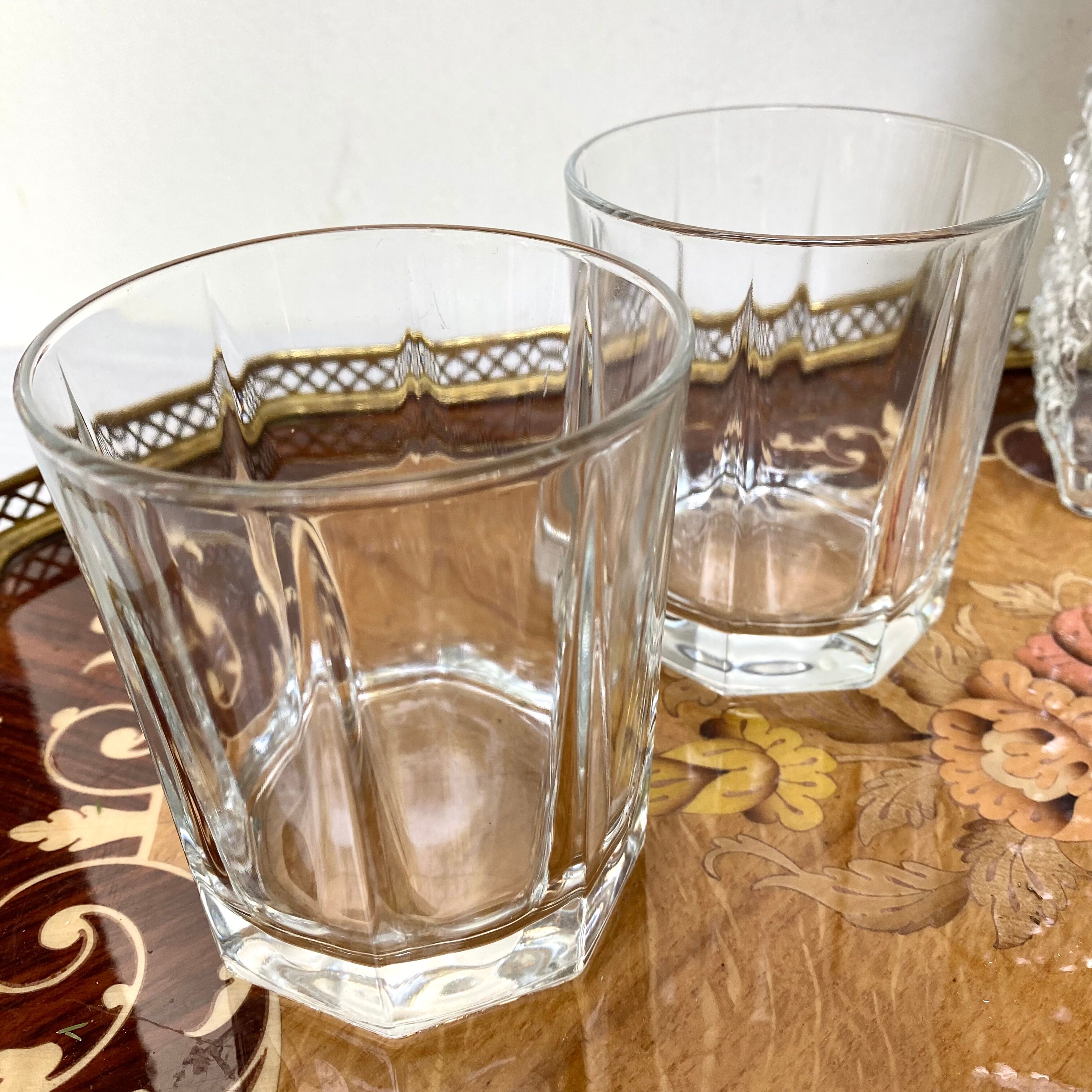 Vintage whisky glasses