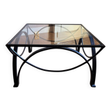 Glass coffee table