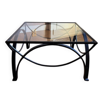 Glass coffee table