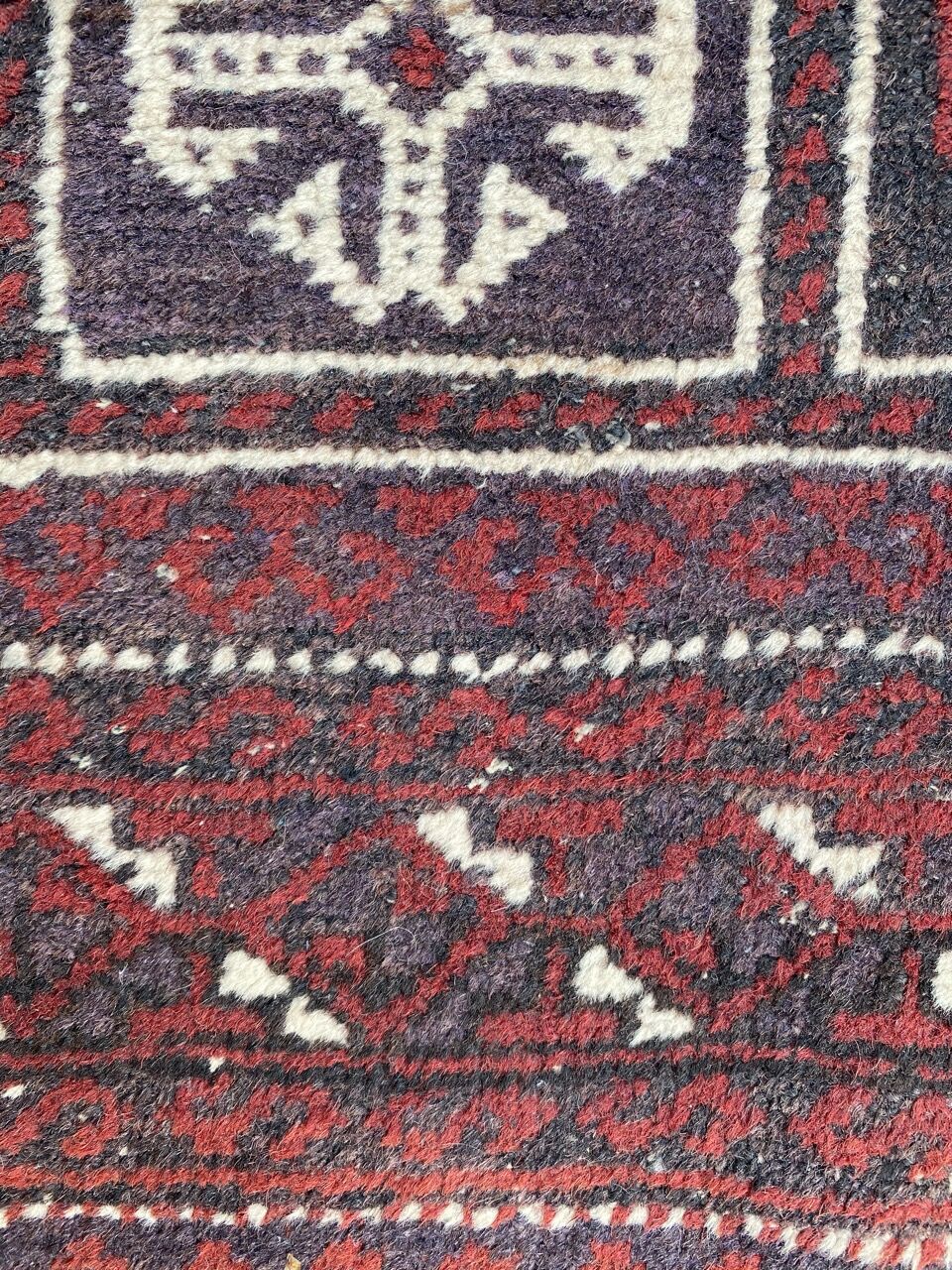 Vintage afghan carpet belutch 89x147 cm