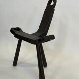 Vintage Spanish chair / stool 70s design brutalist