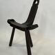 Vintage Spanish chair / stool 70s design brutalist