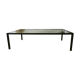 Table basse métal et verre