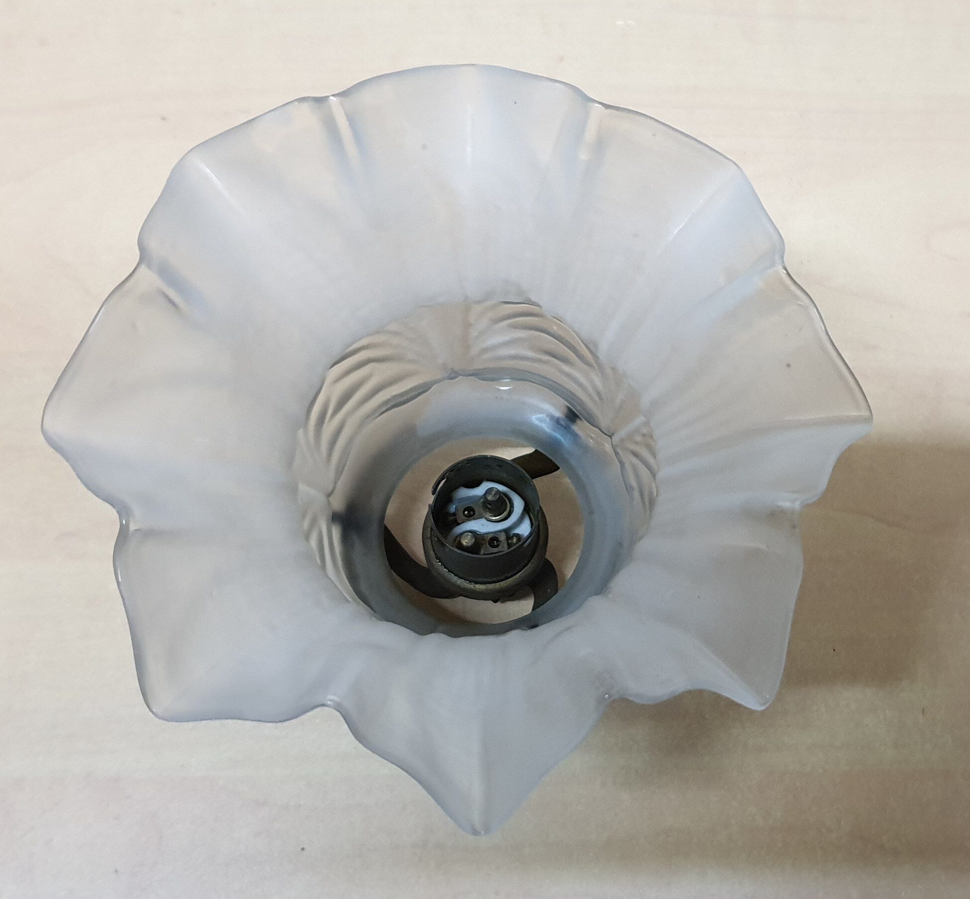 Frosted glass tulip lampshade
