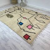 Handmade Moroccan Berber carpet 246 x 160 CM