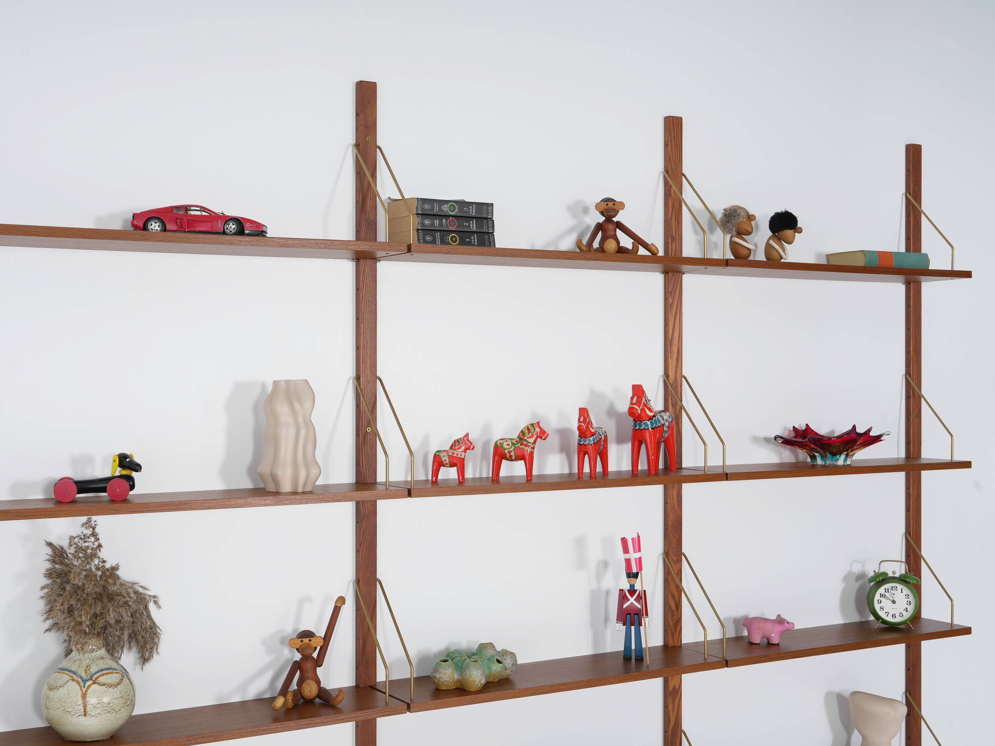 Teak modular shelving unit, Danish design, 1960s, made in Denmark