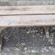 Old farm bench, natural color, vintage