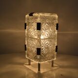 Vintage Glass  Table Lamp by Josef Hejtman for Kamenicky Senov,Czechoslovakia,1960's.