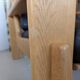 Pair of raw oak and leather armchairs by Esko Pajamies for Asko, Finland.