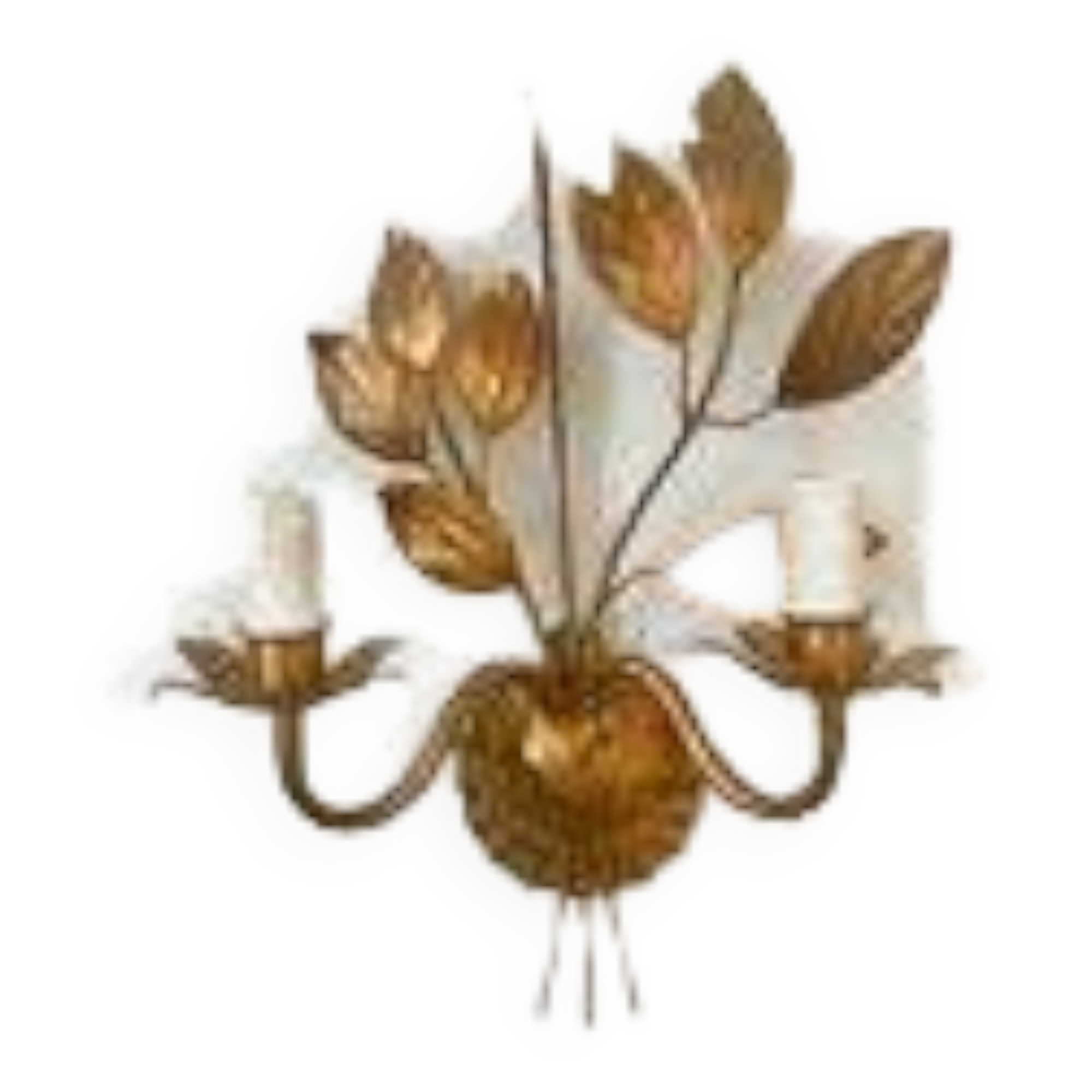 Mid-20th century flower wall light