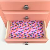 Vintage coral pink weekly planner H120