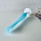 Vase ancien en opaline bleue et blanche