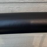 Danish design armchair from the 80s, metal and imitation leather