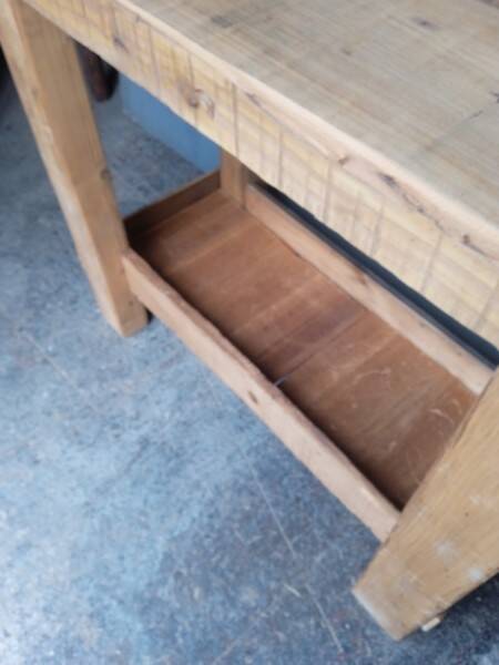 Workbench 120cm old solid wood