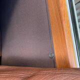 HS Denmark sofa in leather and teak from the 60s