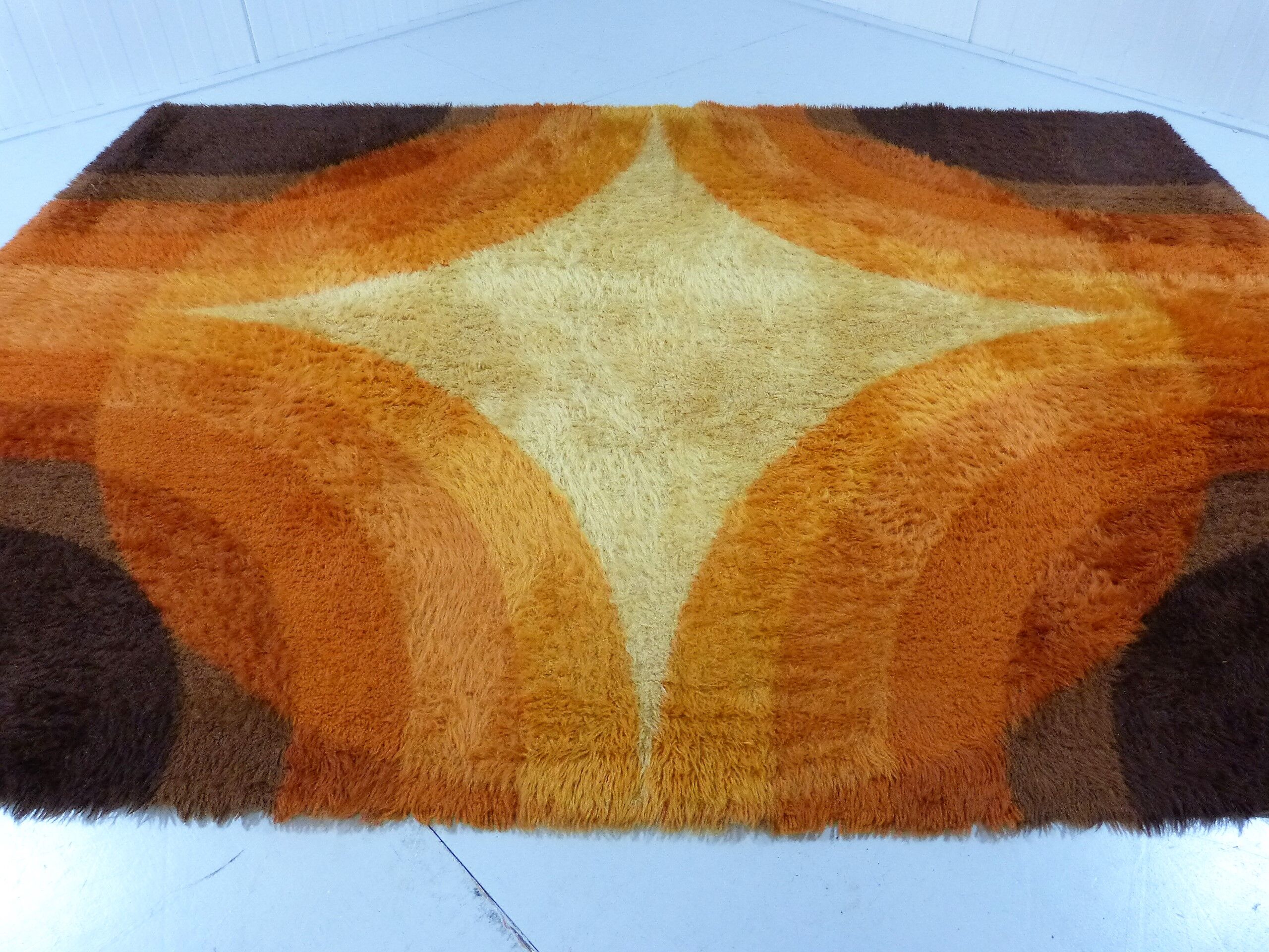 Colourful woolen carpet by Bergoss, Netherlands 1960's