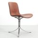 Suite de 4 chaises scandinaves modele PK9 édition originale K. Christiansen