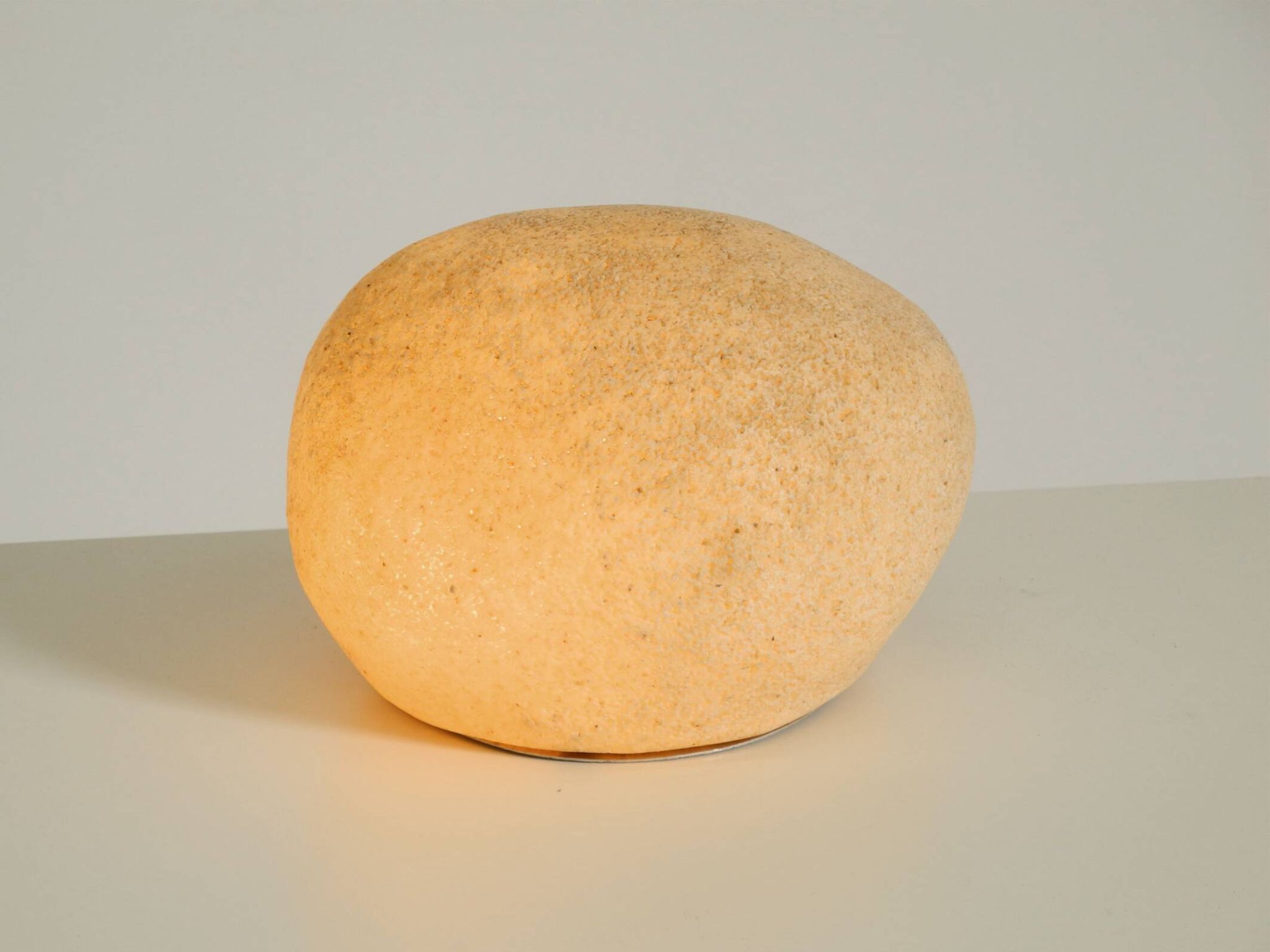 Original 1970s moon rock table lamp by André Cazenave for Tecta