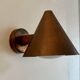 Vintage copper and opaline wall light, BEGA 1960