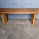 Old patinated solid wood bench 120cm