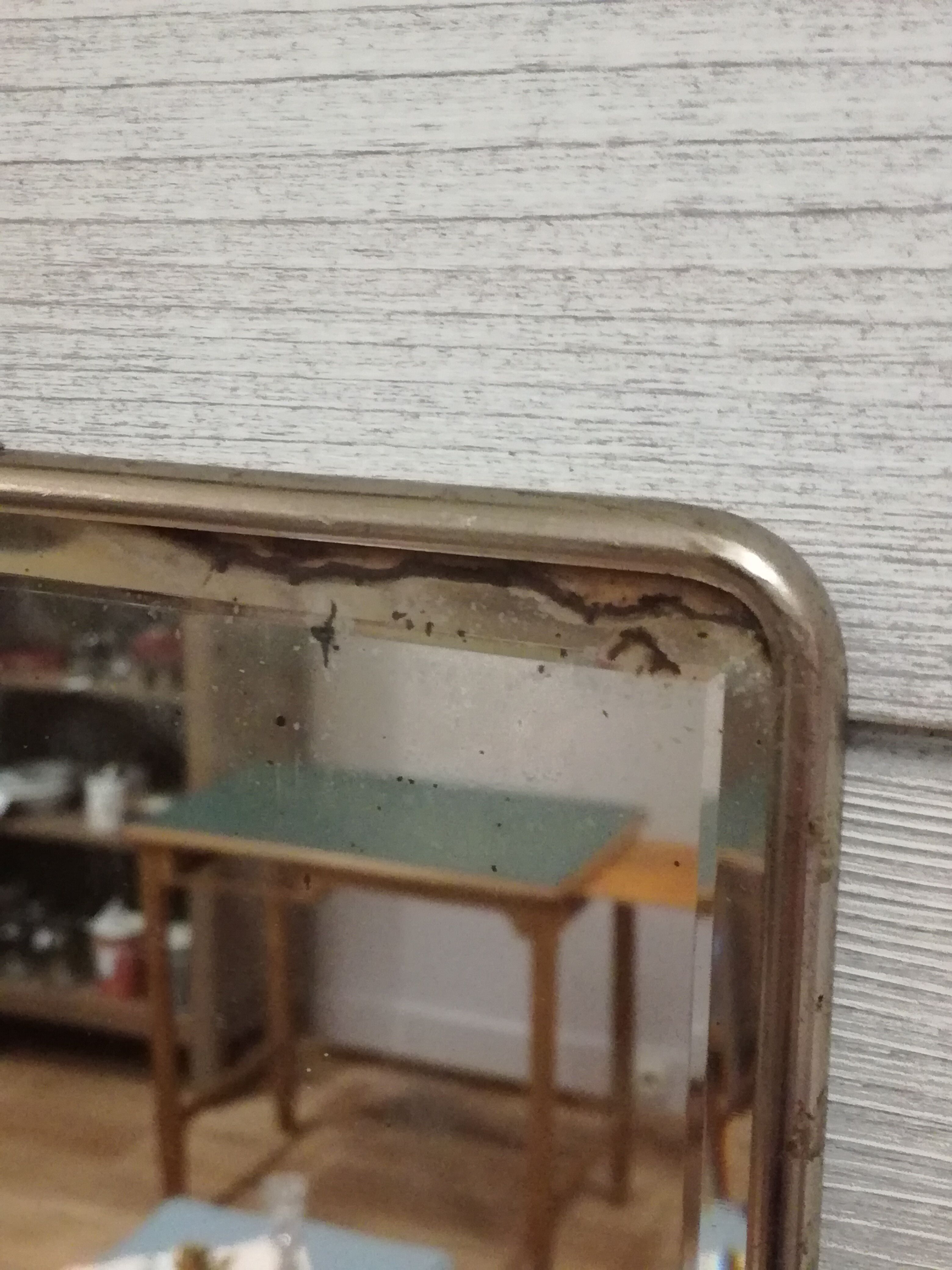 Triptych mirror from the 50's - 60x24cm