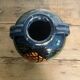 Glazed terracotta round vase
