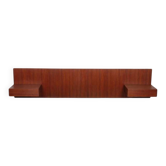 Vintage Scandinavian teak headboard from the 1960s