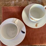 Two monastic porcelain cups
