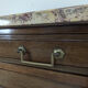 Mahogany and breccia marble sideboard