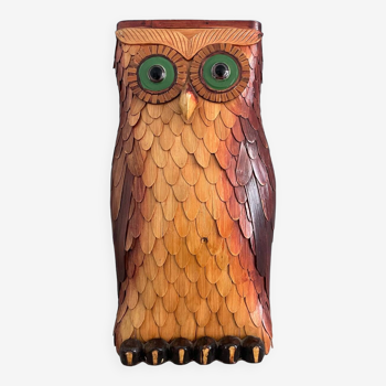 Porte-parapluies vintage en forme de hibou