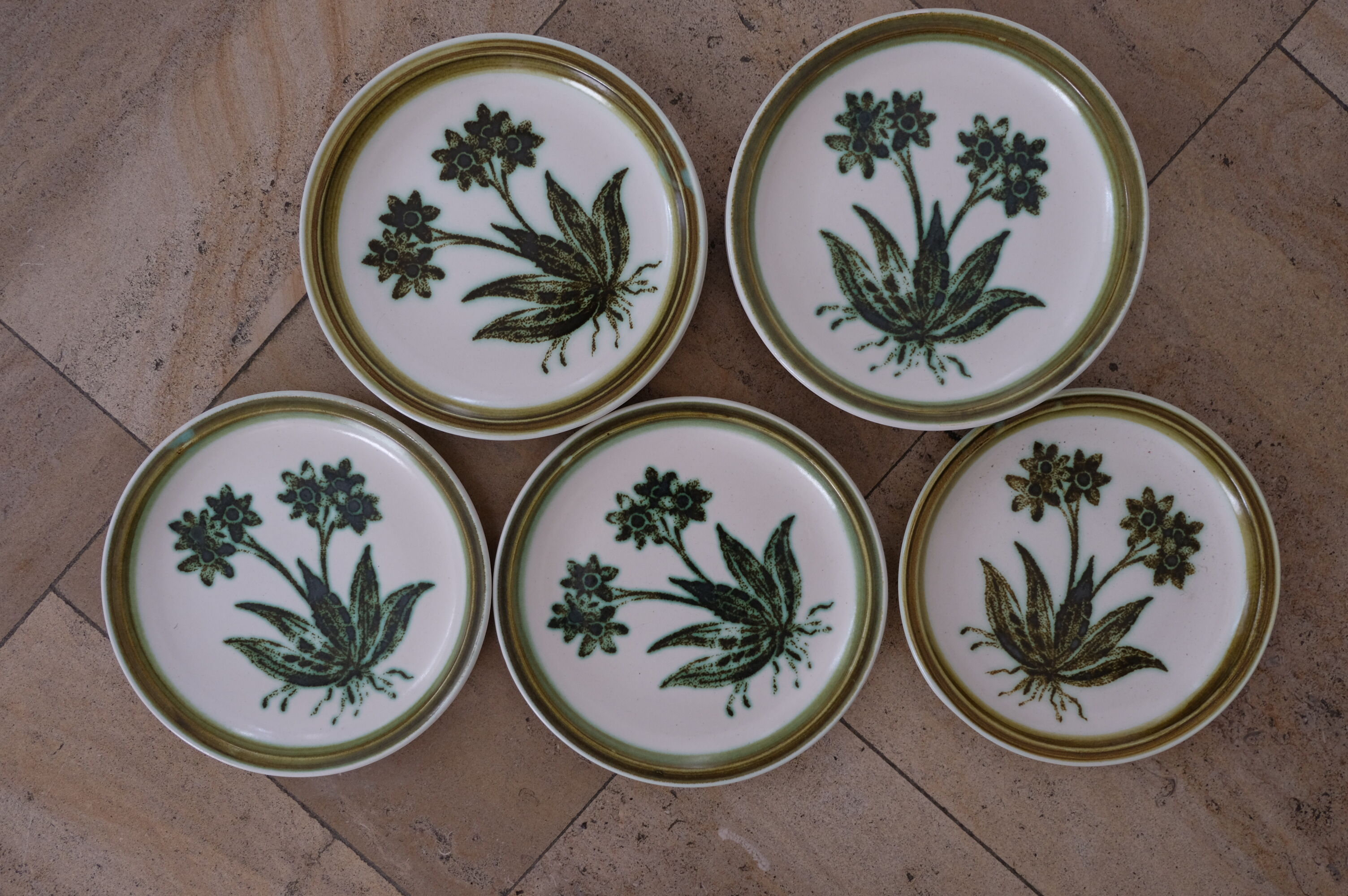 Set of 11 plates