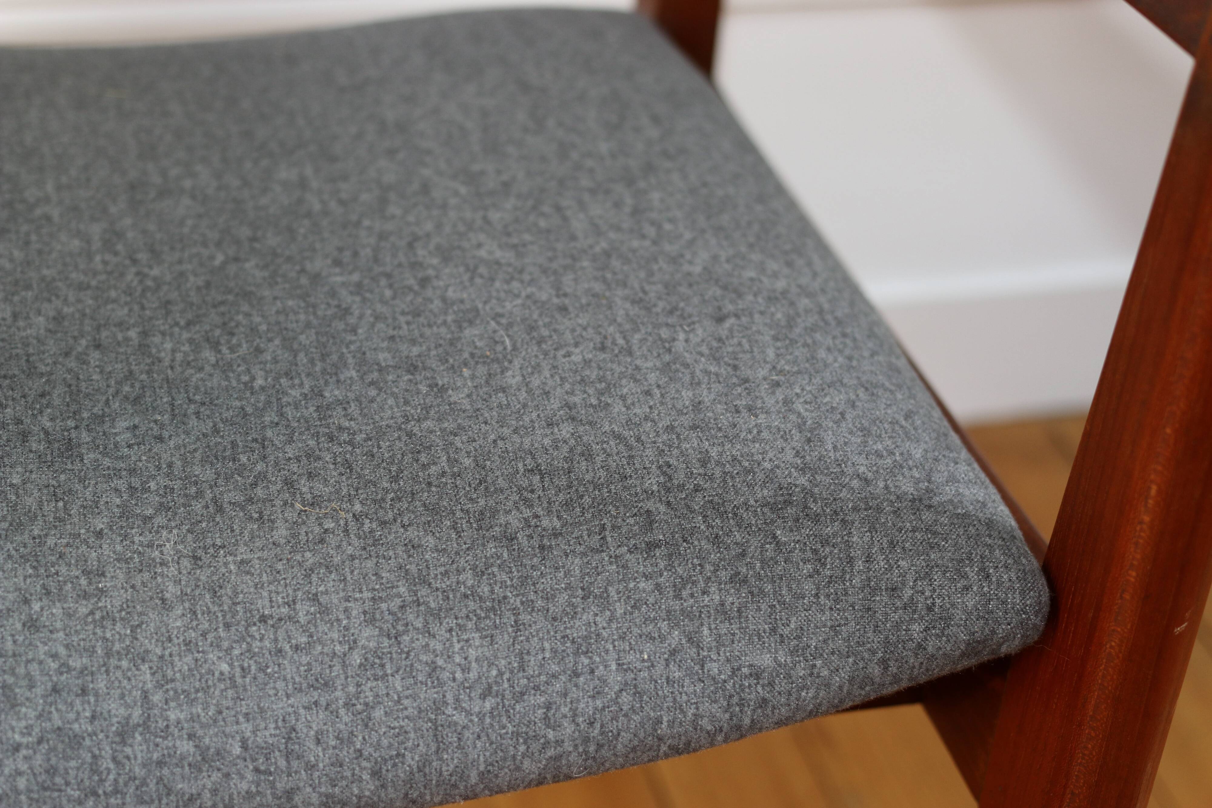 Fauteuil scandinave en teck et rotin, 1960