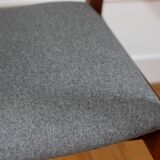 Fauteuil scandinave en teck et rotin, 1960