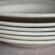 Set of 6 antique deep plates Badonviller Germaine