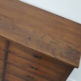 Large Art Deco Dutch Oak Apothecary / Filing Cabinet or Sideboard, 1930s