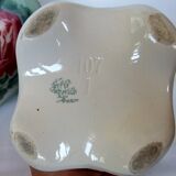 Vase art new pair KG Lunéville gilding decoration flower pink soliflore tulip tree